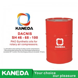 KANEDA DACNIS SH 32-46 - 68 - 100 PAO Synteettiset öljyt pyöriville ilmakompressoreille.